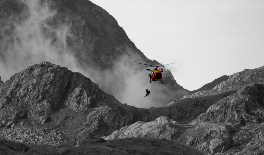 Hélicoptère secours