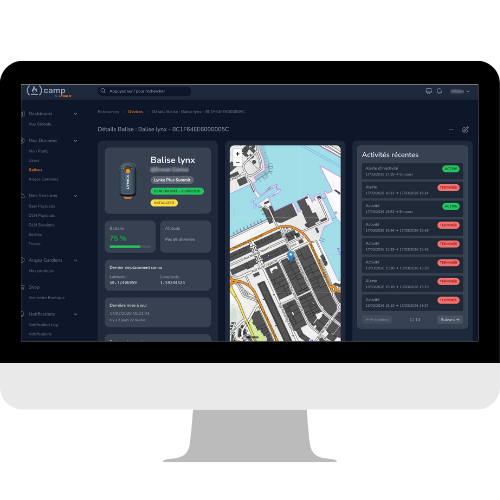 Camp, logiciel de gestion des balises