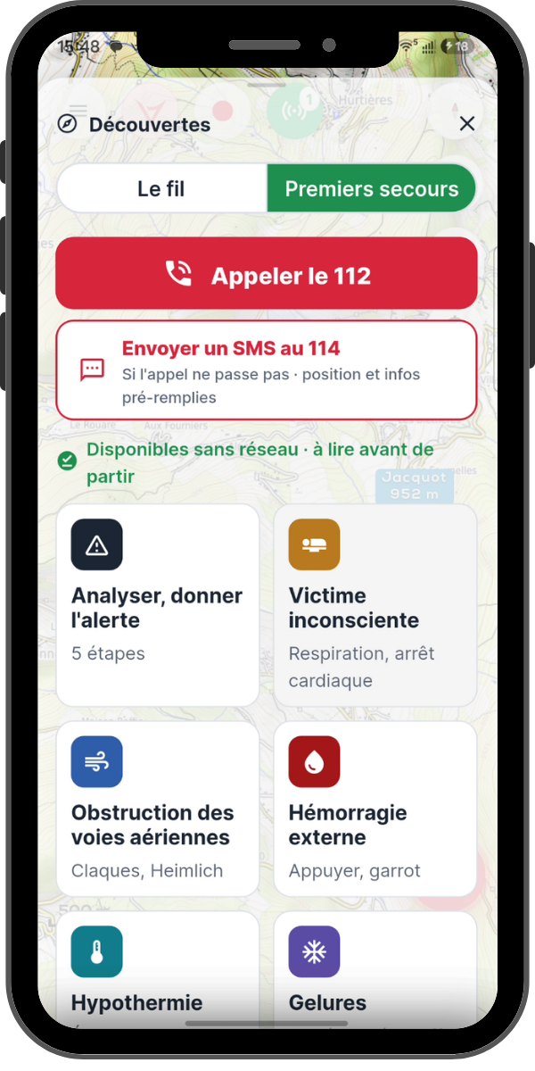 Application LYNKX – Premiers secours